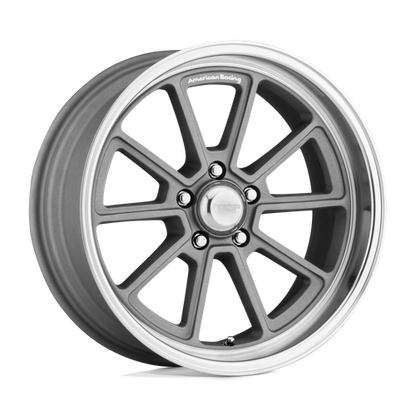 American Racing VN510 DRAFT Vintage Silver W/ Diamond Lip wheel