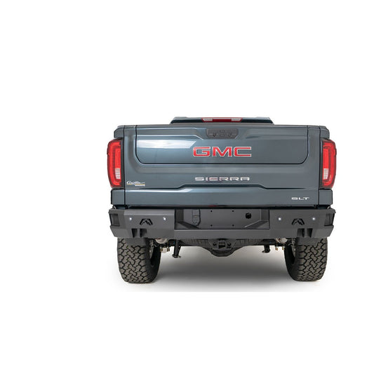 Fab Fours Premium Rear Bumper 2 Stage Black Powder Coat l CS19-W4050-1