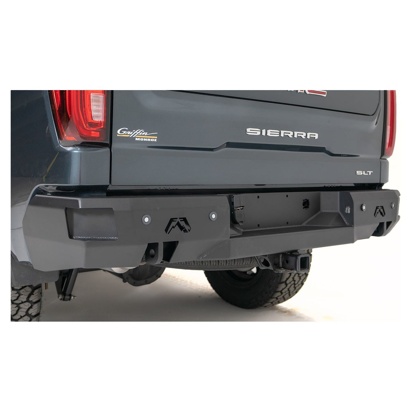 Fab Fours Premium Rear Bumper 2 Stage Black Powder Coat l CS19-W4050-1