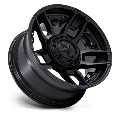 XD XD871 SLASH Matte Black wheel showcasing a bold split five-spoke design for off-road vehicles.