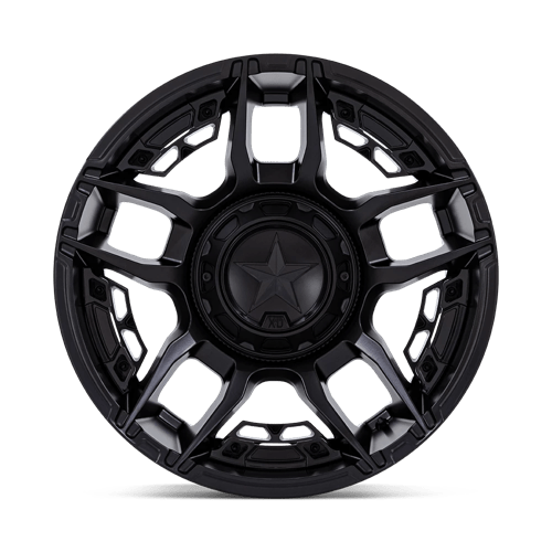 XD XD871 SLASH Matte Black wheel with a split five-spoke design, perfect for off-road trucks and SUVs.