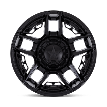 XD XD871 SLASH Matte Black wheel with a split five-spoke design, perfect for off-road trucks and SUVs.