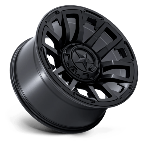 XD XD872 COLOSSUS Matte Black wheel showcasing bold split 6-spoke design with a deep concave profile.