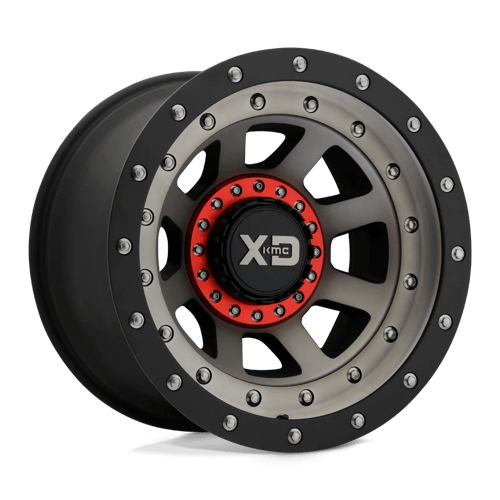 XD XD137 FMJ Satin Black W/ Dark Tint wheel showcasing aggressive styling and durability.