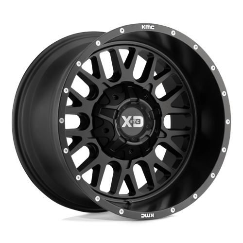 XD XD842 SNARE Satin Black wheel showcasing rugged design and off-road performance for trucks and Jeeps.