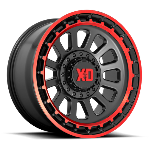 XD XD856 OMEGA Satin Black Mach Lip Red Tint wheel