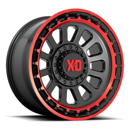 XD XD856 OMEGA Satin Black Mach Lip Red Tint wheel