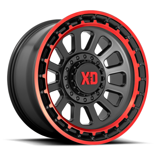 XD XD856 OMEGA Satin Black Mach Lip Red Tint wheel