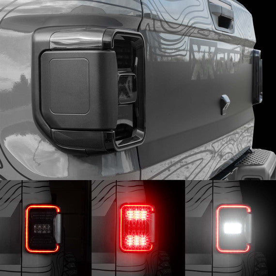 XK GLOW | LED Taillight with Smoked Lens for Jeep JT Gladiator  | XK041028