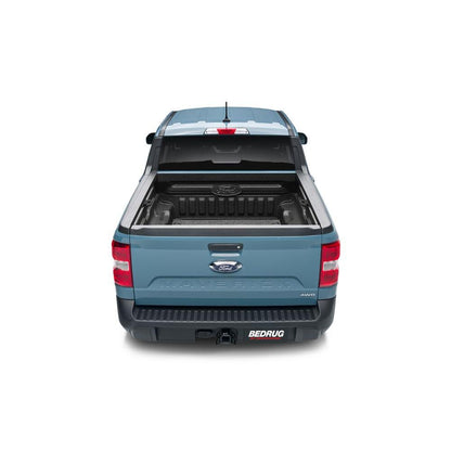 BedRug XLT Mat Spray In 22-25 Ford Maverick Bed Liner w/ Tailgate Mat - Charcoal (XLTBMM22SBS) installed in truck bed