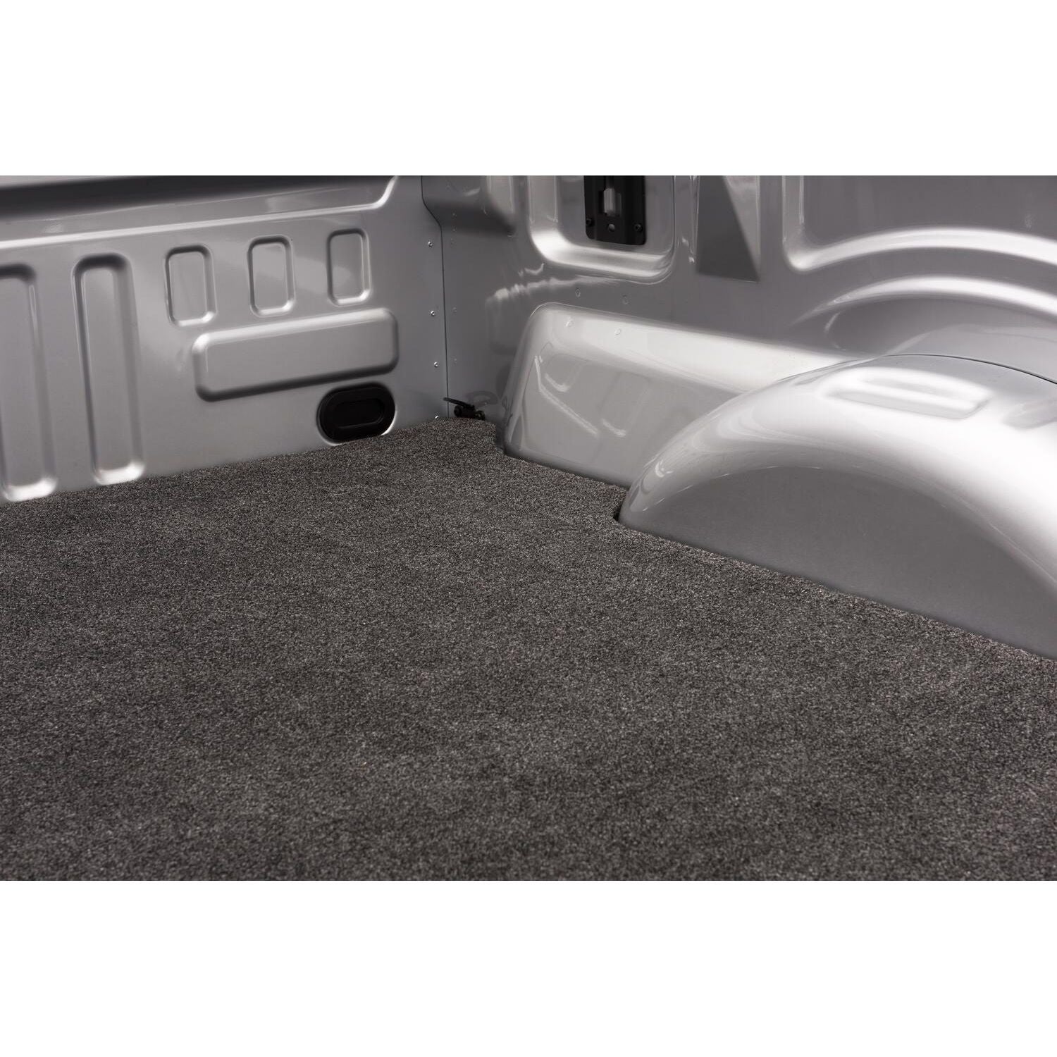 BedRug XLT Bedmat For Spray-In Or No 2017-2026 Ford F250/F350 Super Duty 8.0' Long Bed Mat w/ Tailgate Mat - Charcoal (XLTBMQ17LBS) installed in truck bed