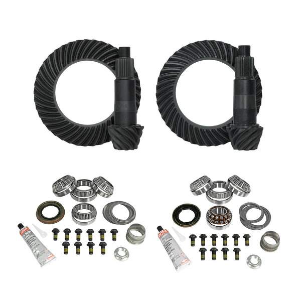 YUKON GEAR & AXLE | Re-Gear And Install Kit Dana 44 Front & Rear Jeep JL/JT Rubicon 5.38 JL & JT Rubicon D44 (M220) Rear/ D44 (M210) Front 5.38 Ratio Complete Gear/Kit Package | Jeep JL / Jeep JT | YGK070