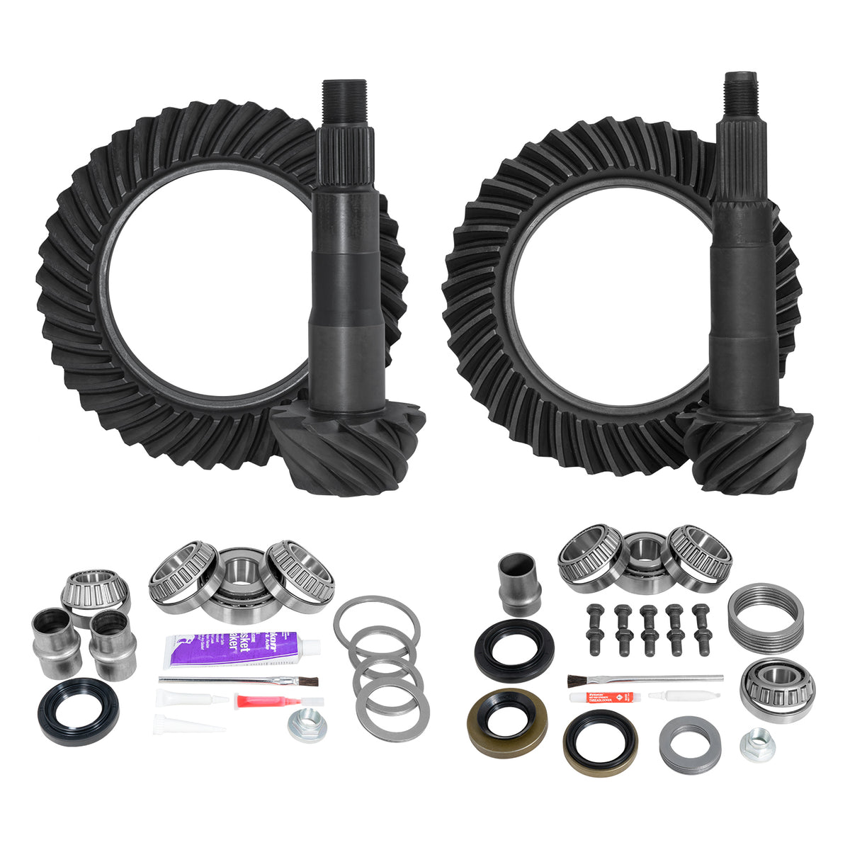 Yukon Gear & Axle Ring & Pinion Gear Kit Package Front & Rear With Install Kits - Toyota 8.4/7.5R Toyota Tacoma product image