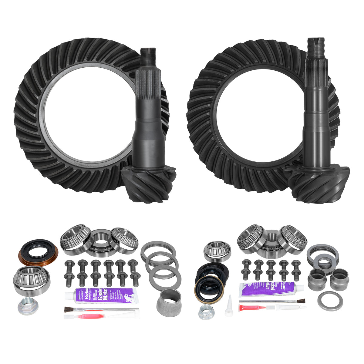 Yukon Gear & Axle Ring & Pinion Gear Kit Package Front & Rear With Install Kits - Toyota 8.75/8IFS Toyota Tacoma product