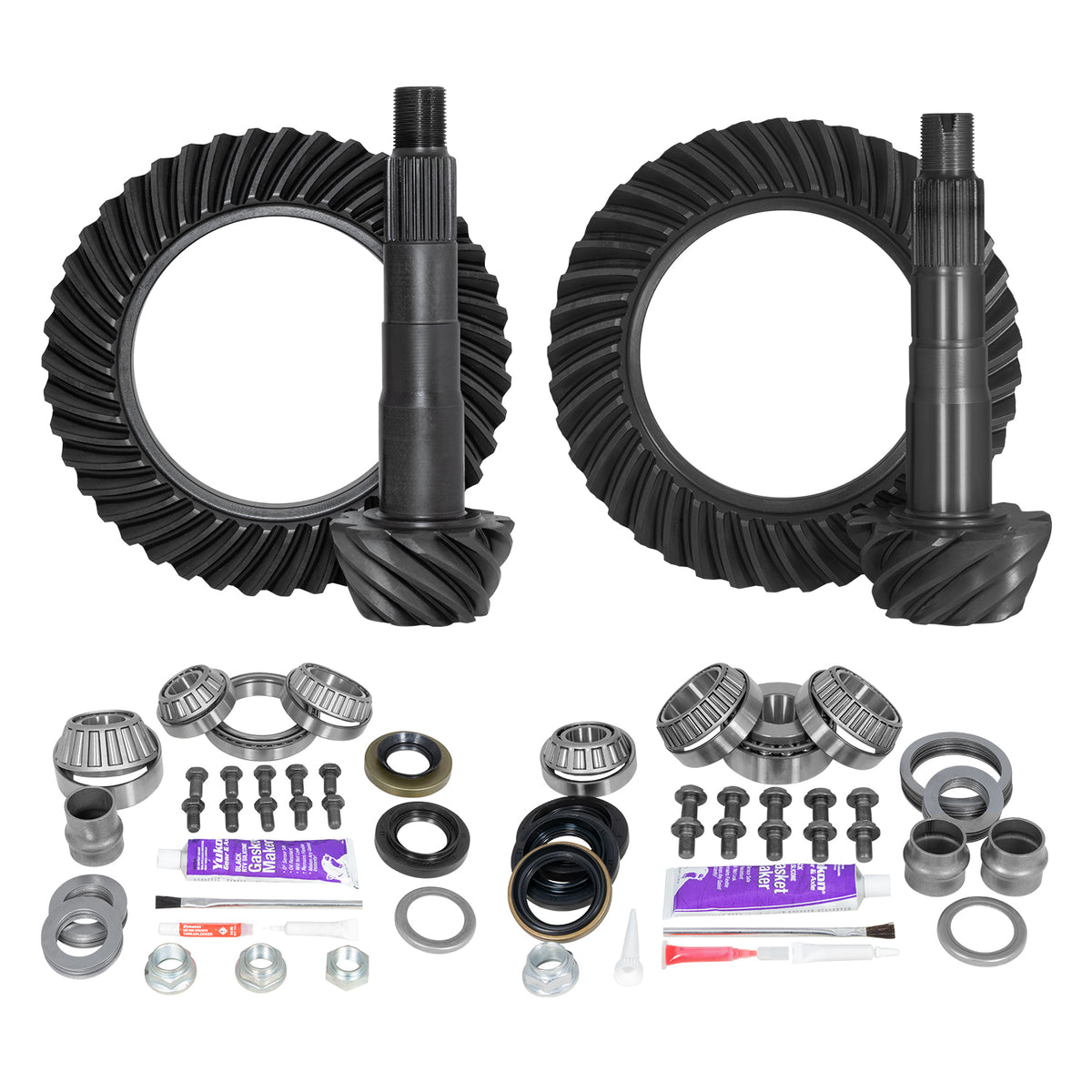 Yukon Gear & Axle Ring & Pinion Gear Kit Package Front & Rear With Install Kits - Toyota 8 Inch /8 Inch IFS Toyota product