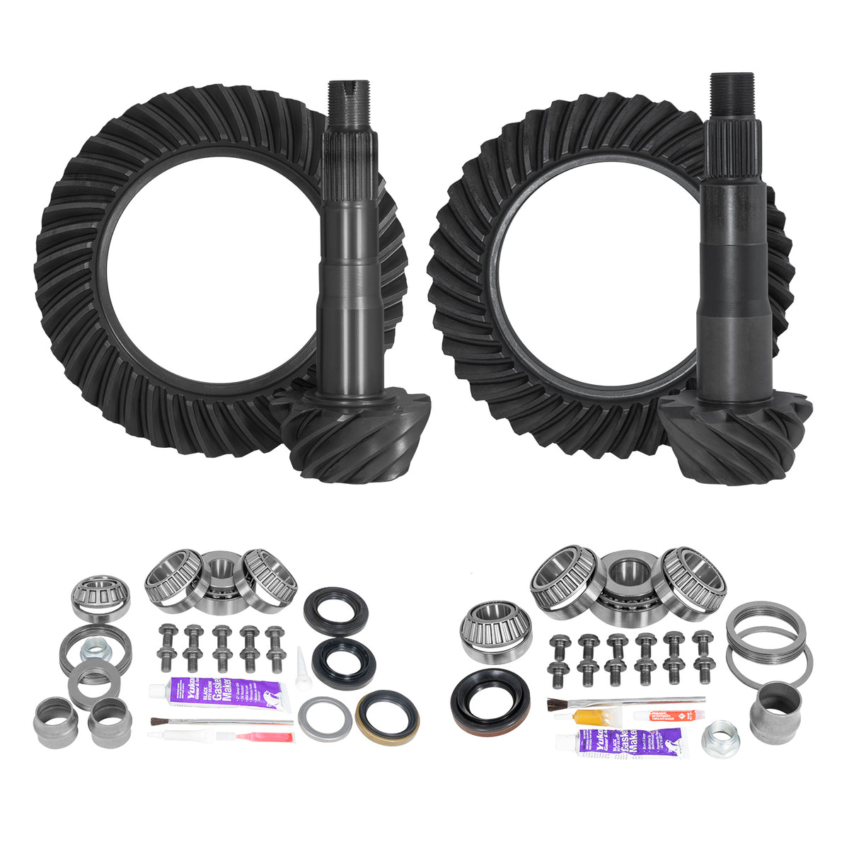 Yukon Gear & Axle Ring & Pinion Gear Kit Package Front & Rear With Install Kits - Toyota 8.2/8 Inch IFS Toyota product image