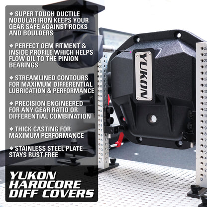 Yukon Gear & Axle Hardcore Diff Cover For Dana 80 Rear Differential D80 Nodular Iron Differential Cover for product image 3