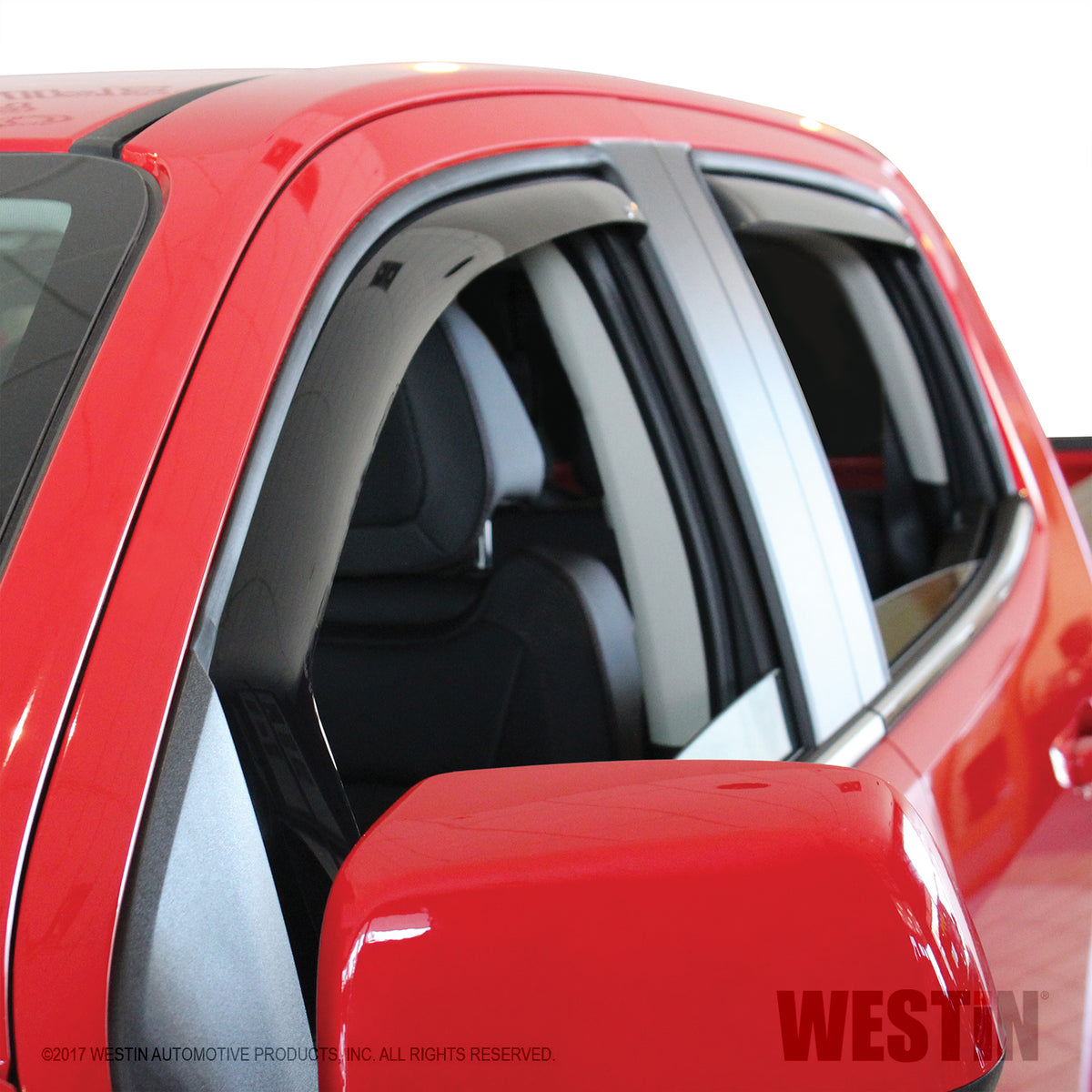 Westin In Channel Wind Deflector 4pc 2015-2022 Chevy/GMC Colorado/Canyon Crew Cab Smoke