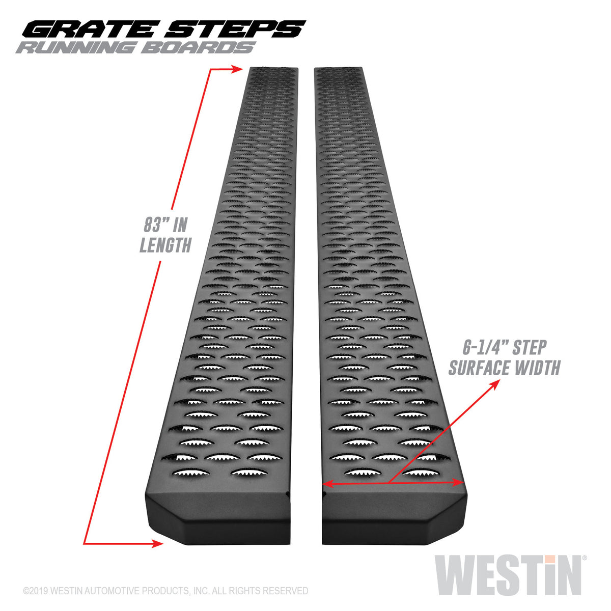 Westin Grate Steps Running Boards Running Boards 83"