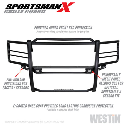 Westin Sportsman X Grille Guard 2016-2018 Chevy Silverado 1500