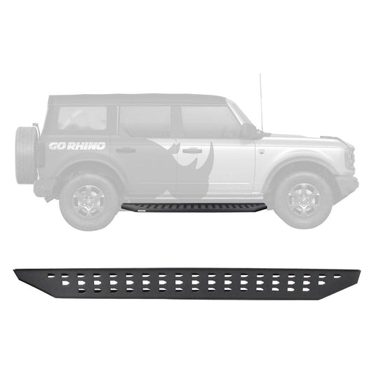 Go Rhino RB20 Textured Black Running Boards (FORD BRONCO 4 Door 2021-2025) | 69412973PC