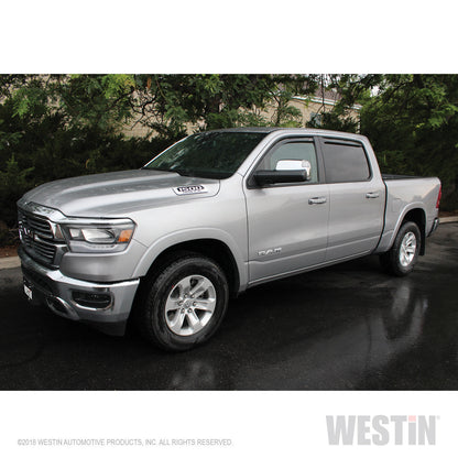 Westin In Channel Wind Deflector 4pc 2019-2024 Ram 1500 Crew Cab