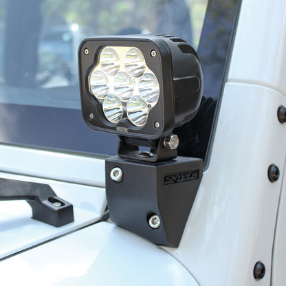Westin Lower Pillar Mounts 2007-2018 Jeep Wrangler JK