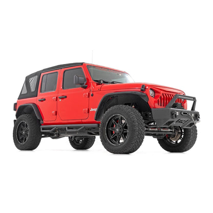 ROUGH COUNTRY Nerf Steps | Wheel to Wheel | 4 Door | Jeep Wrangler Unlimited 4WD (18-25) | RCJ1866B