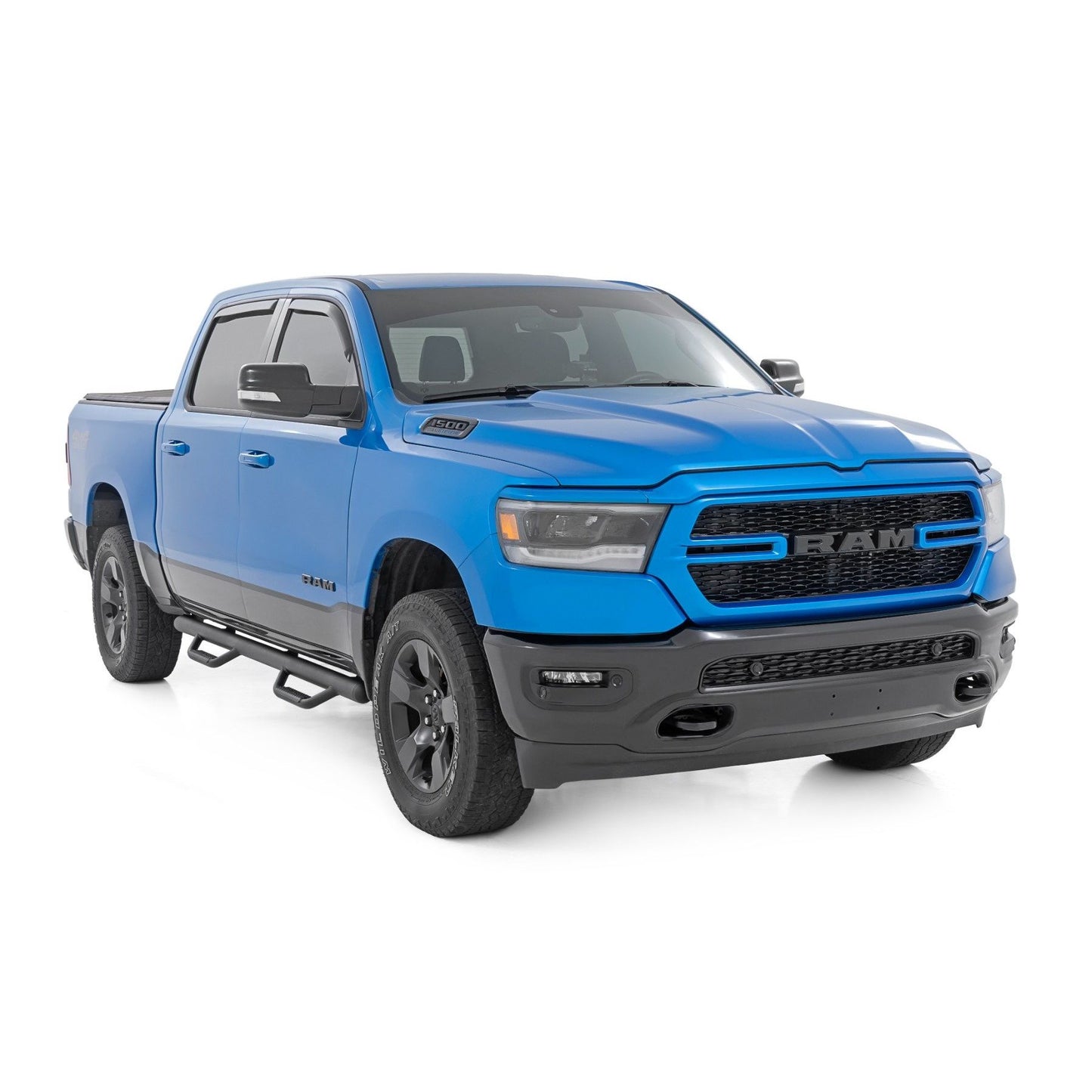 ROUGH COUNTRY Nerf Steps | Cab Length | Crew | 5'7" Bed | Ram 1500 (19-25)/1500 TRX (21-24)  | RCD1980CCB
