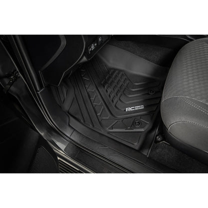 ROUGH COUNTRY Flex-Fit Floor Mats | Front and Rear | Toyota Tacoma 2WD/4WD (2016-2023) | FF-71216