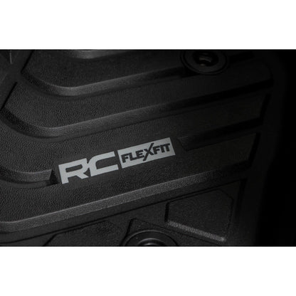 ROUGH COUNTRY Flex-Fit Floor Mats | Front and Rear | Toyota Tacoma 2WD/4WD (2016-2023) | FF-71216