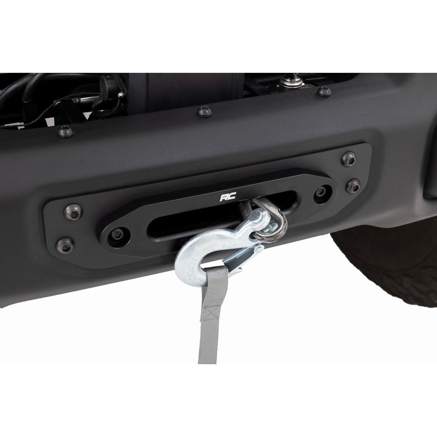 ROUGH COUNTRY Winch Mounting Plate | Modular Steel OE Bumper | Jeep Gladiator JT/Wrangler JL (18-25) | 10652
