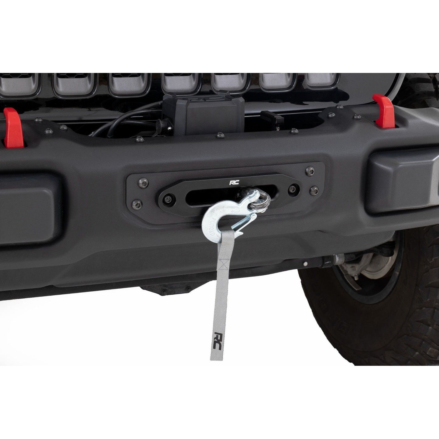 ROUGH COUNTRY Winch Mounting Plate | Modular Steel OE Bumper | Jeep Gladiator JT/Wrangler JL (18-25) | 10652