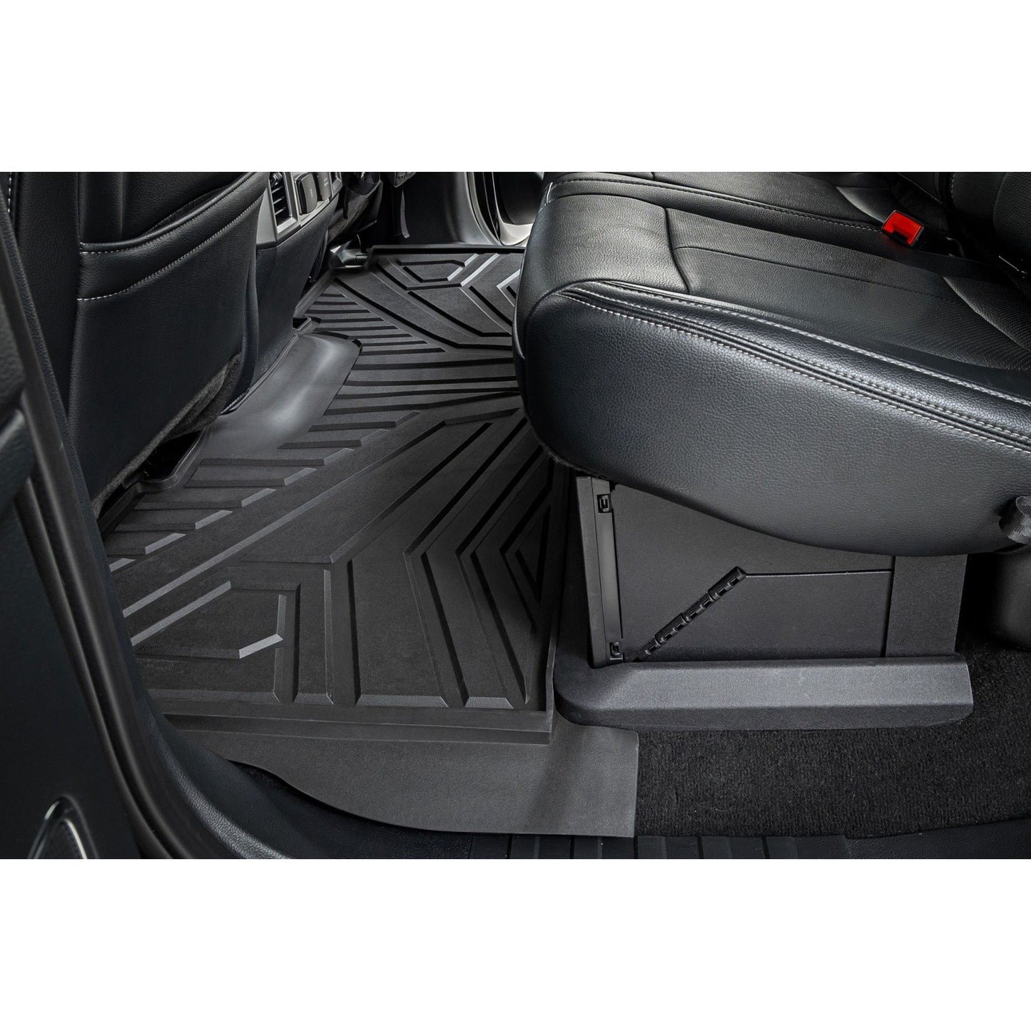 ROUGH COUNTRY Flex-Fit Floor Mats | Front and Rear | Ford F-250/F-350 Super Duty (17-26) | FF-51712