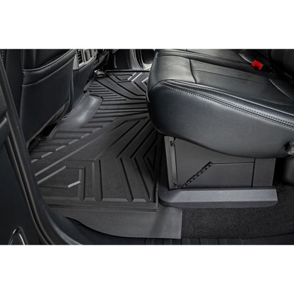 ROUGH COUNTRY Flex-Fit Floor Mats | Front and Rear | Ford F-250/F-350 Super Duty (17-26) | FF-51712