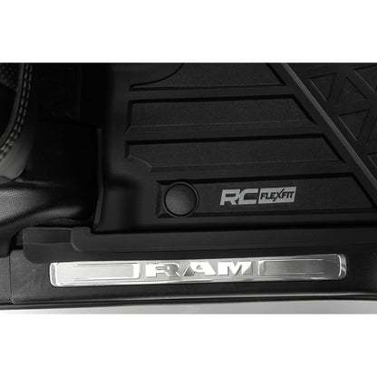 ROUGH COUNTRY Flex-Fit Floor Mats | Front | Crew | Ram 1500 (19-24)/1500 TRX (21-24) | FF-3142