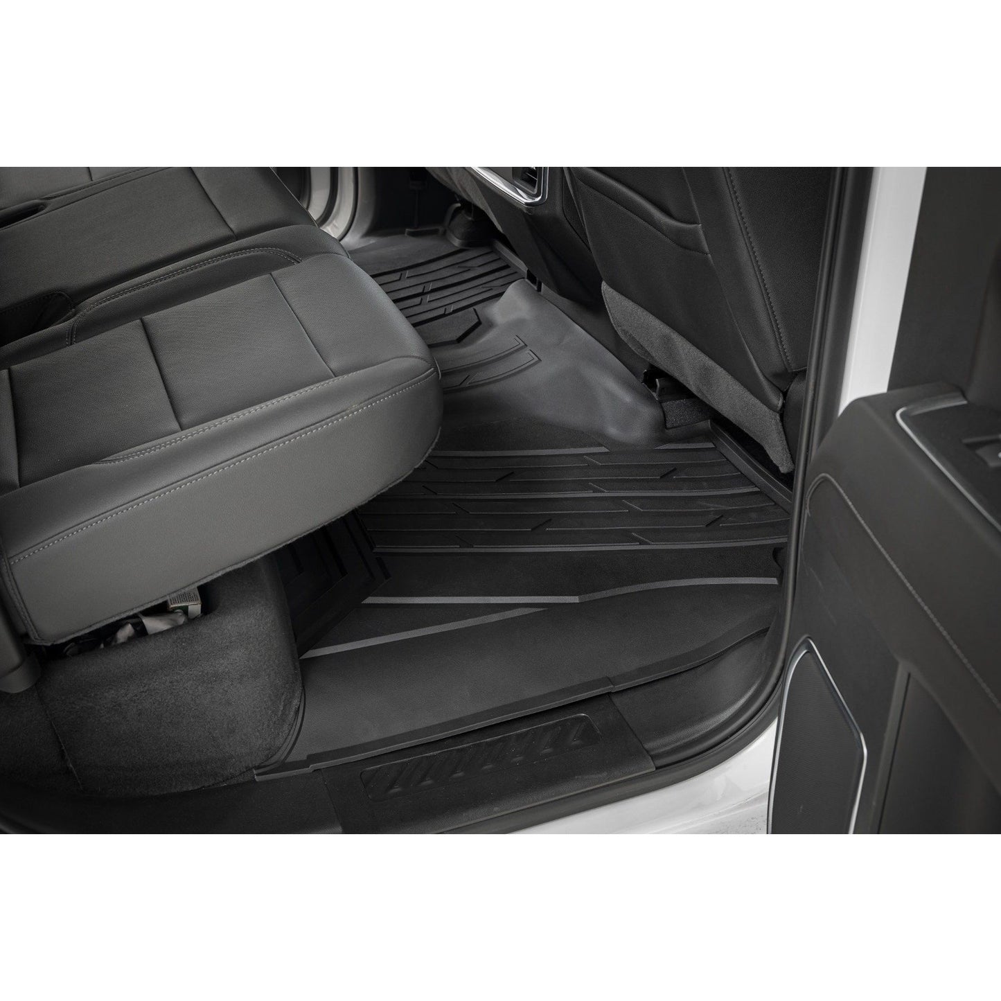 ROUGH COUNTRY Flex-Fit Floor Mats | FR & RR | FR Bucket | Crew | Chevy/GMC 1500/2500HD/3500HD (19-26 & Classic) | FF-21612