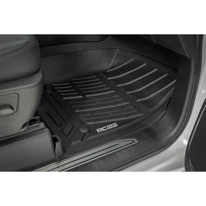 ROUGH COUNTRY Flex-Fit Floor Mats | Front | Bucket | Chevy/GMC 1500/2500HD/3500HD (19-26 & Classic) | FF-2161