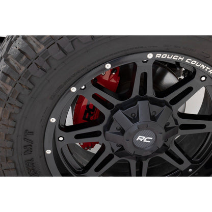 ROUGH COUNTRY Caliper Covers | Rear | Red | Non-Sport | Jeep Wrangler JL (18-25)/Wrangler Unlimited (18-25)  | 711422