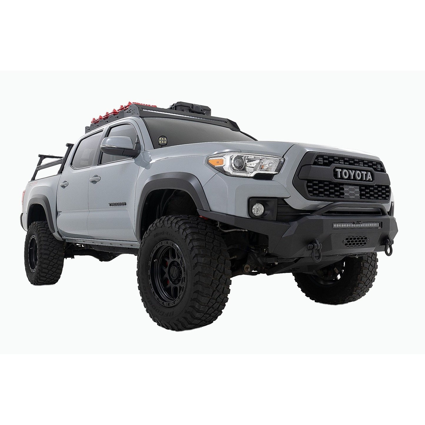 ROUGH COUNTRY LED Light Kit | Ditch Mount | Black Series Round | 3.5 Inch | Amber DRL | Toyota Tacoma (16-23) | 71085