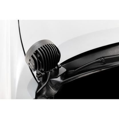 ROUGH COUNTRY LED Light Kit | Ditch Mount | 2" Black Pair | Amber DRL | Toyota Tacoma (16-23) | 71083
