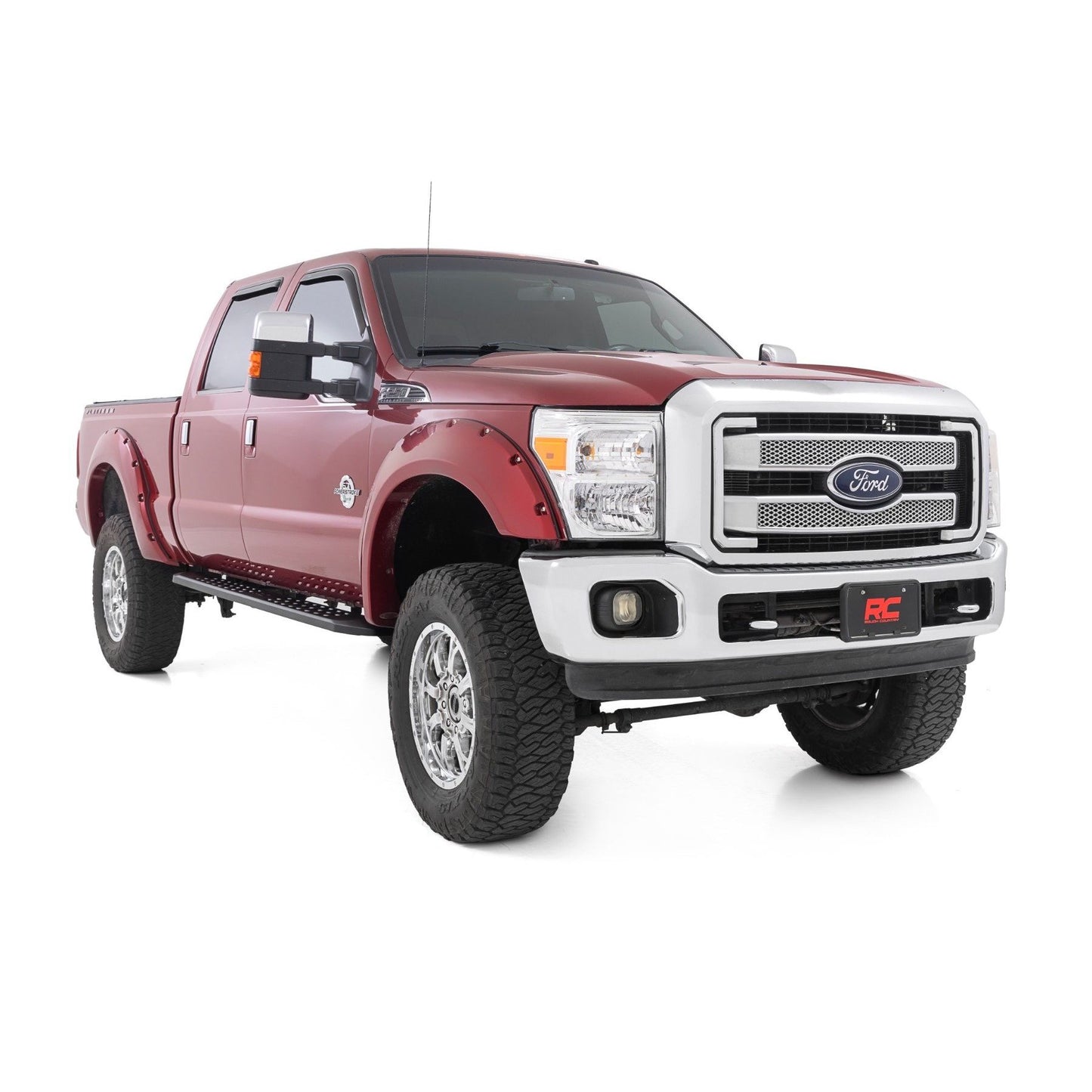 ROUGH COUNTRY RPT2 Running Board | Crew Cab | Black | Ford F-250/F-350 Super Duty (09-16) | 44009