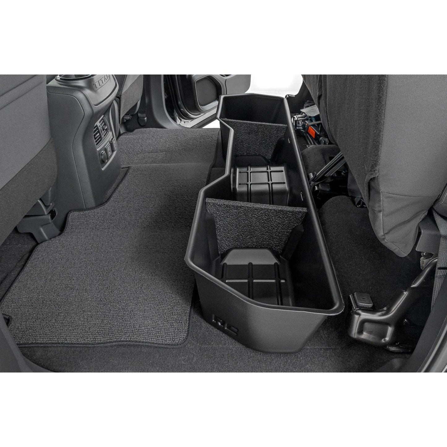ROUGH COUNTRY Under Seat Storage | Crew Cab | Nissan Titan 2WD/4WD (2004-2024) | RC09705