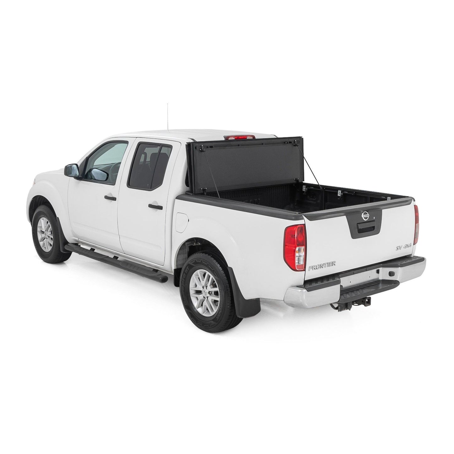 ROUGH COUNTRY Hard Tri-Fold Flip Up Bed Cover | 5' Bed | Nissan Frontier 2WD/4WD (05-21) | 49520501
