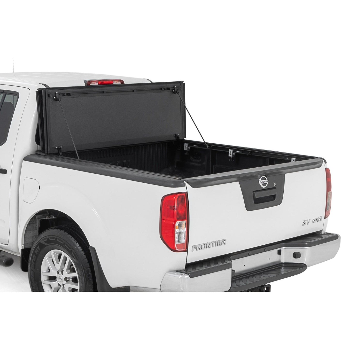 ROUGH COUNTRY Hard Tri-Fold Flip Up Bed Cover | 5' Bed | Nissan Frontier 2WD/4WD (05-21) | 49520501