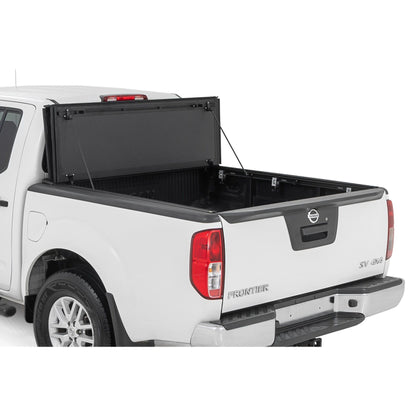 ROUGH COUNTRY Hard Tri-Fold Flip Up Bed Cover | 5' Bed | Nissan Frontier 2WD/4WD (05-21) | 49520501