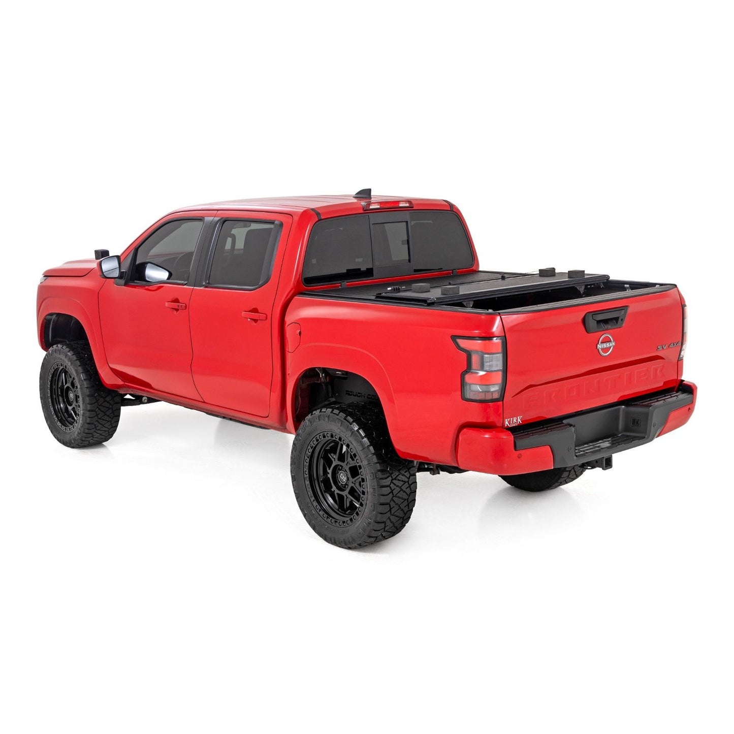 ROUGH COUNTRY Hard Low Profile Bed Cover | 5' Bed | w/Cargo Mgmt | Nissan Frontier (22-25) | 47520551B