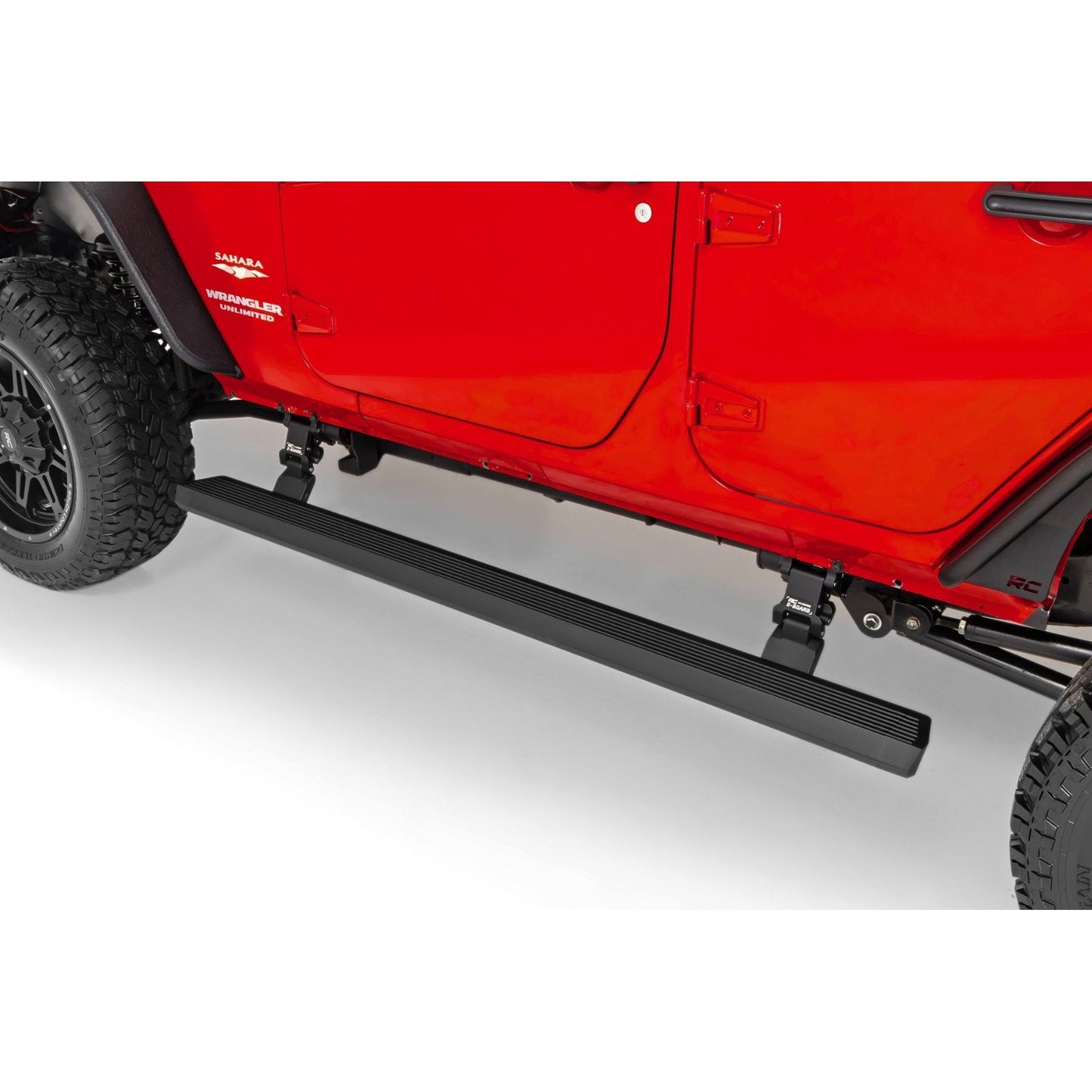 ROUGH COUNTRY Power Running Boards | Dual Electric Motor | 4 Door | Jeep Wrangler Unlimited (07-18) | PSR610330