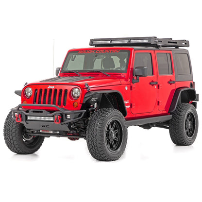 ROUGH COUNTRY Power Running Boards | Dual Electric Motor | 4 Door | Jeep Wrangler Unlimited (07-18) | PSR610330