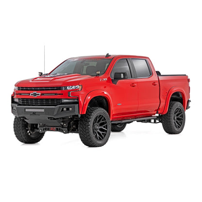 ROUGH COUNTRY OV2 Running Boards | Side Step Bars | Crew Cab | Chevy/GMC 1500/2500HD (19-26 & Refresh) | 14009